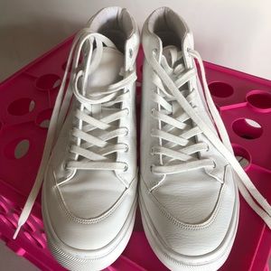 White old navy hi tops size 8